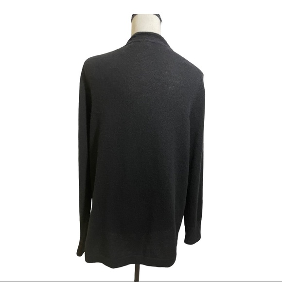 Cashmere charter club luxury open front cardigan black. Size medium cashmere - Picture 7 of 12